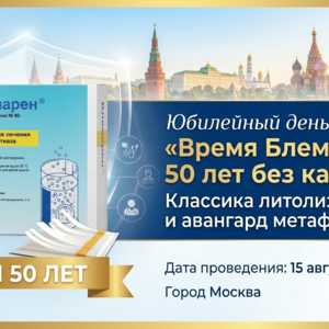 Юбилейный день «Время Блемарена: 50 лет без камней». Классика литолиза и авангард метафилактики