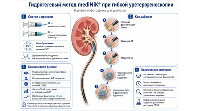 Гидрогелевый метод mediNiK® при гибкой уретерореноскопии