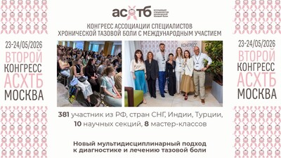 Новые горизонты в лечении тазовой боли: итоги II Международного Конгресса АСХТБ