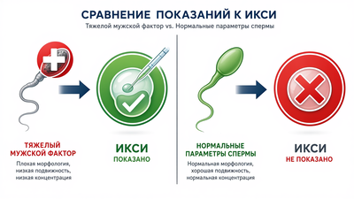 Когда ИКСИ действительно оправдано?