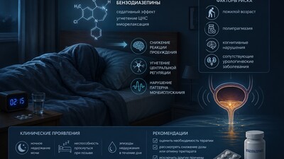 Бензодиазепины и недержание мочи: клинически значимая лекарственная ассоциация