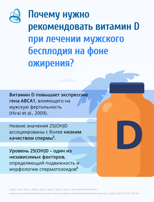 Роль витамина D в профилактике мужского бесплодия