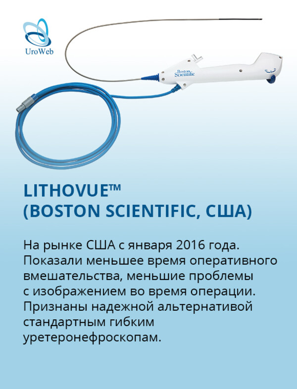 Обзор одноразовых гибких уретеронефроскопов