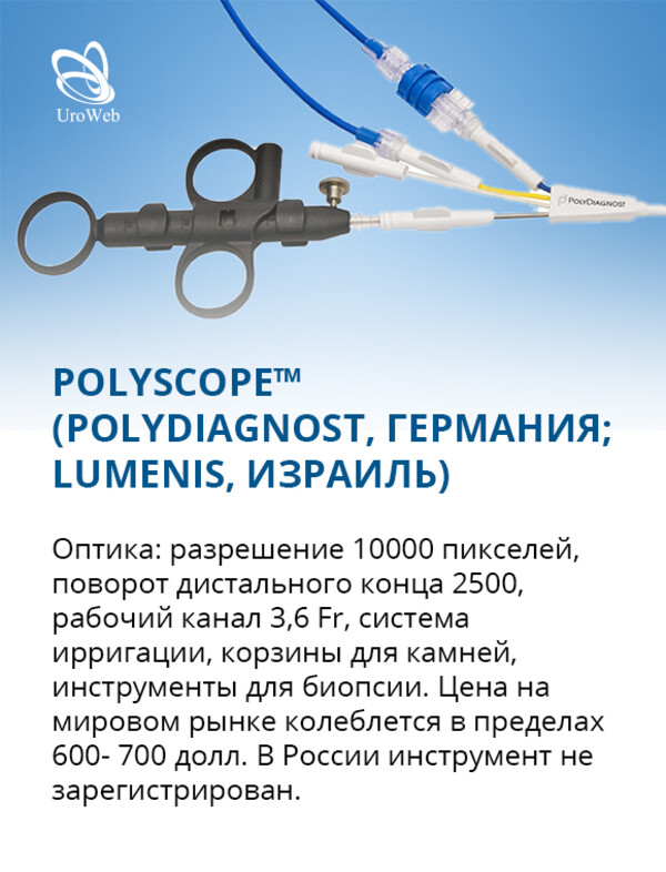 Обзор одноразовых гибких уретеронефроскопов