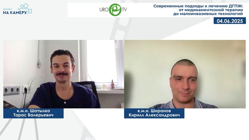 Шатылко Т.В., Ширанов К.А. - Современные подходы к лечению ДГПЖ: от медикаментозной терапии до малоинвазивных технологий