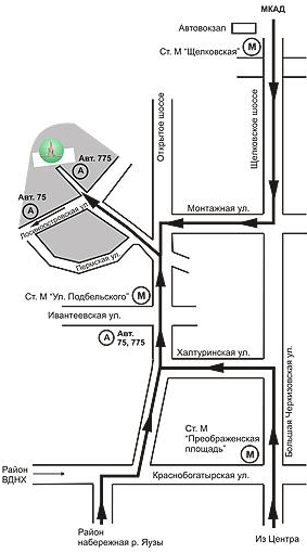 Схема гкб 36 москва